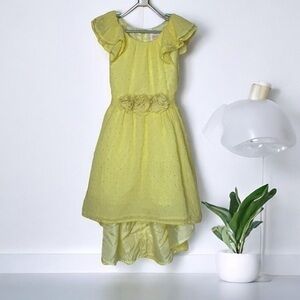 Wonder Nation Yellow High Low Dress Girls 5